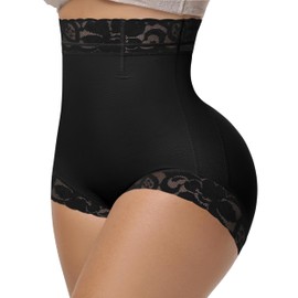 SHAPSHE Tummy Control Underwear Seamless Butt Lifting Shapewear Fajas Colombianas Moldeadoras High Waisted Underwear Tummy Control Calzon Faja Para Mujer Cintura Alta Black