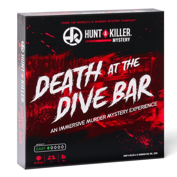 Hunt A Killer Death at The Dive Bar, Immersive Murder Mystery Game -Take on the Unsolved Case as an Independent Challenge, for Date or with Family & Friends as Detectives for Night, Age 14+