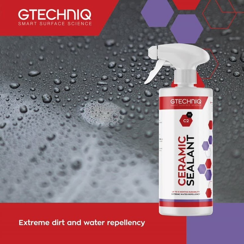 Gtechniq C2 Ceramic Sealant for Cars, Protect Car Paintwork, Trim,