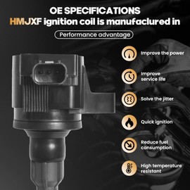 HMJXF 4PCS Ignition Coil packs UF781Compatible with HONDA ACCORD CIVIC CLARITY CR-V INSIGHT 1.5L 2.0L 2016-2022, for ACURA RDX TLX 2.0L 2019-2022, Replace # 3052059B013 CM11-124A