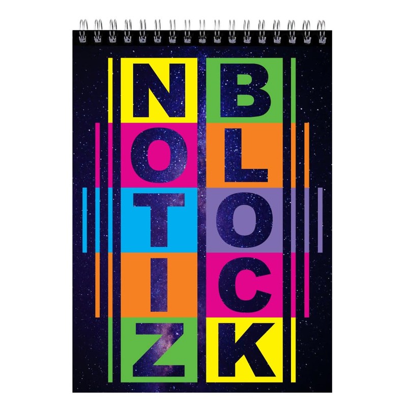 'Various Designs Pricaro Notepad A5 + Notebook Wirebound Pack of