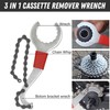 Laxzo ® Bike Chain Removal Tool Kit with Crank Extractor,