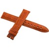 Locman Women's 16mm Orange Alligator Leather Watch Band Strap Short