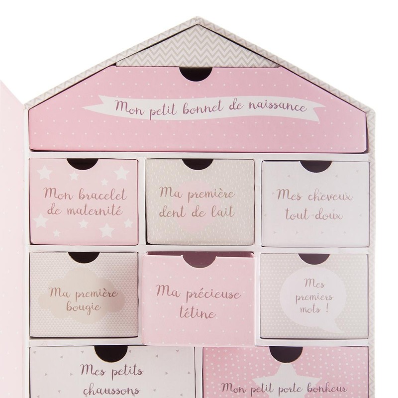 Newborn gift set with keepsake box + photo frame -