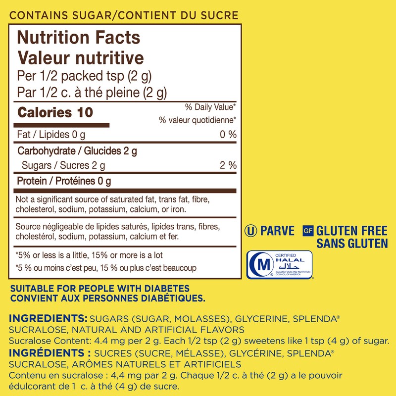 Splenda Brown Sugar Blend Low Calorie Sweetener (454g)