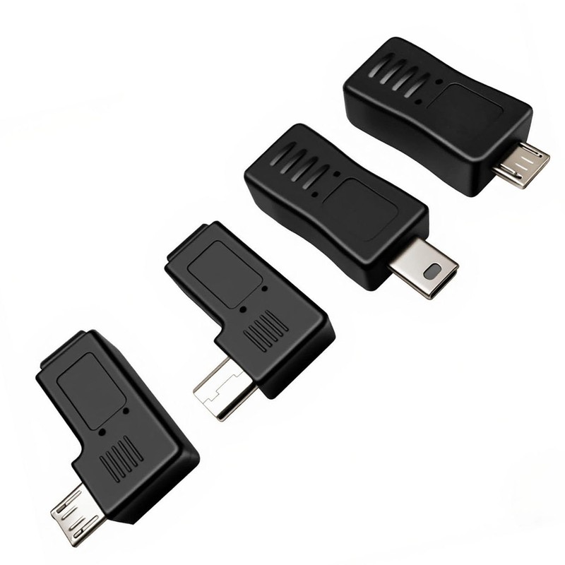 AJDPOI 8 Pack Mini USB 5Pin Male/Female to Micro USB
