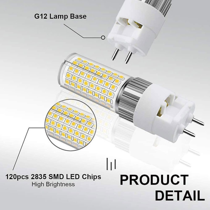 Edearkar 4-Pack 16W G12 LED Light Bulb (160W G12 Halogen