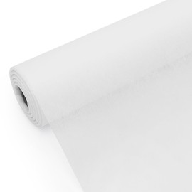 Yuraigm Non-Woven Table Runner, White, 30 cm x 25 m Table Runner, Modern Decorative Table Runner, White Table Runner, Paper Roll, Outdoor Table Decoration, Party Decoration for Birthday Decoration