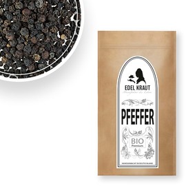 Pepper Black Whole Organic 100 g | Elegant Herb - 100% Natural Black Peppercorns - Premium Black Pepper Completely Free from Any Additives - Pepper for Mill - Black Pepper