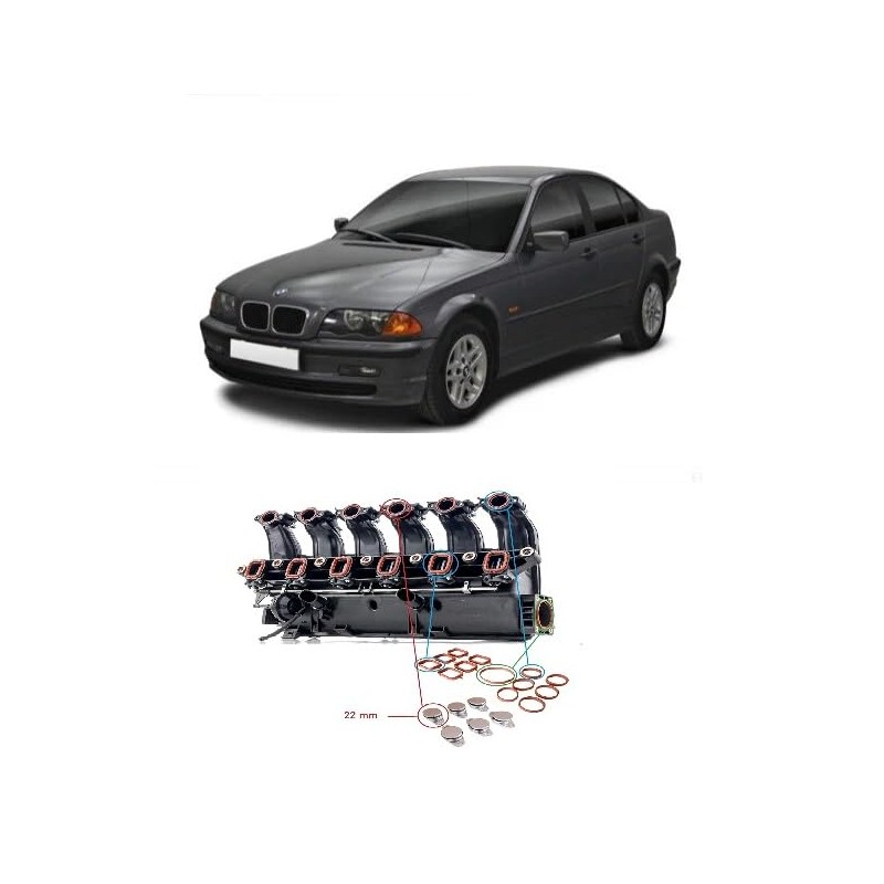 Autoparts - Gasket Kit 13 pcs + 6 Swirl Flap