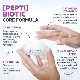 SVR Biotic PEPTI Gel Matificante Regenerador Recargable para Signos de la Edad con Vitamina C y Ácido Hilurónico, 50 ml