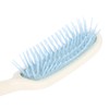 HilBeliFU Antislip Long Handle Hair Brush, Plastic Curved Handle Brush