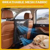 VOPOCO Dog Car Barrier with Storage Pocket, Mesh Pet Net
