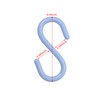 Mini Skater 2.5" Small Plastic S Shaped Hooks, Multifunctional Portable