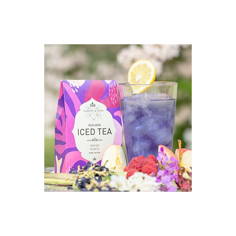 Harney & Sons Fresh Brew Indigo Punch Herbal Iced Tea,