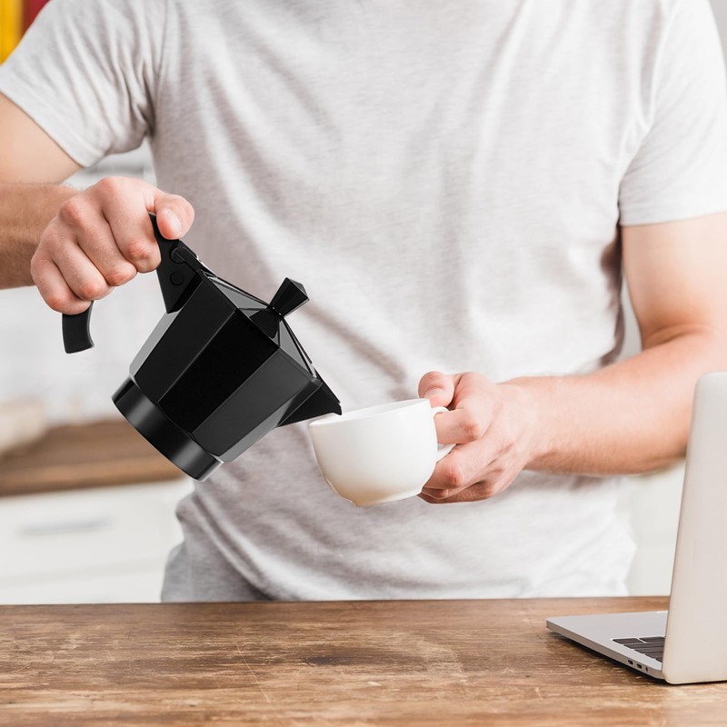 Lemosae Coffee Pot 6 Cup Electric Espresso Coffee Maker Italian