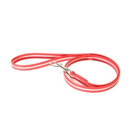 Julius-K9 IDC-Lumino Phosphorescent Leash with Handle, 19 mm x 1,2 m, Red