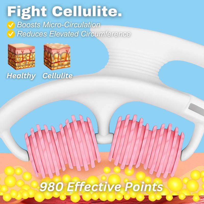 Tydaris Anti Cellulite Roller - Lymphatic Drainage Massager, Cellulite Massage