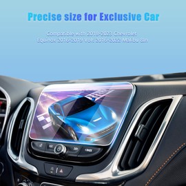 GFJNFG Screen Protector for 2016-2025 Chevy Malibu / 2018-2024 Chevy Equinox 8 Inch Touchscreen 2025 Chevy Equinox Malibu LT RS Premier HD Tempered Glass Anti Scratch