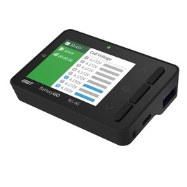 ISDT BattGo BG-8S Lipo Battery Checker,Smart Digital Battery Tester/Checker with LCD Display, Battery Capacity Tester for Life/Li-ion/NiMH/Nicd/LiPo Voltage Checker,Black