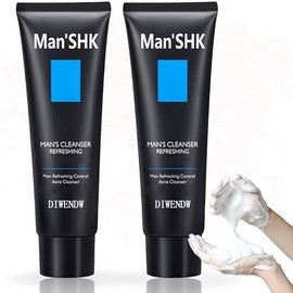 2 Limpiadores Faciales Para Hombre, Suaves E Hidratantes De Uso Diario, Limpiador Facial De Limpieza Profunda Y Larga Duración, Cuidado De La Piel Par