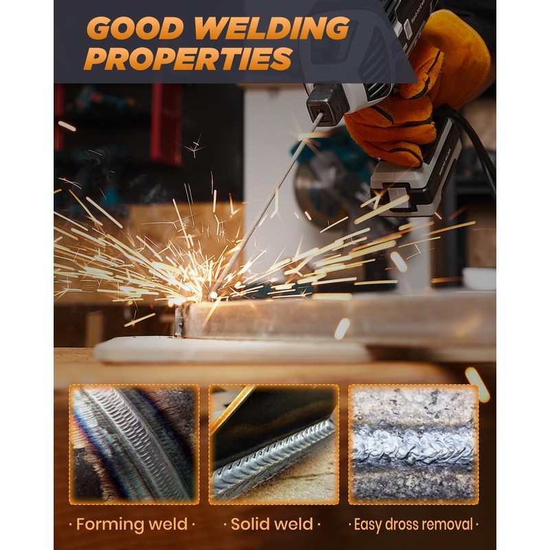 Saker E6013 Welding Rod 1/8'' 5LB Carbon Steel Stick Welding