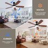 NKPU 52inch Ceiling Fans with Lights, Low Profile Ceiling Fan