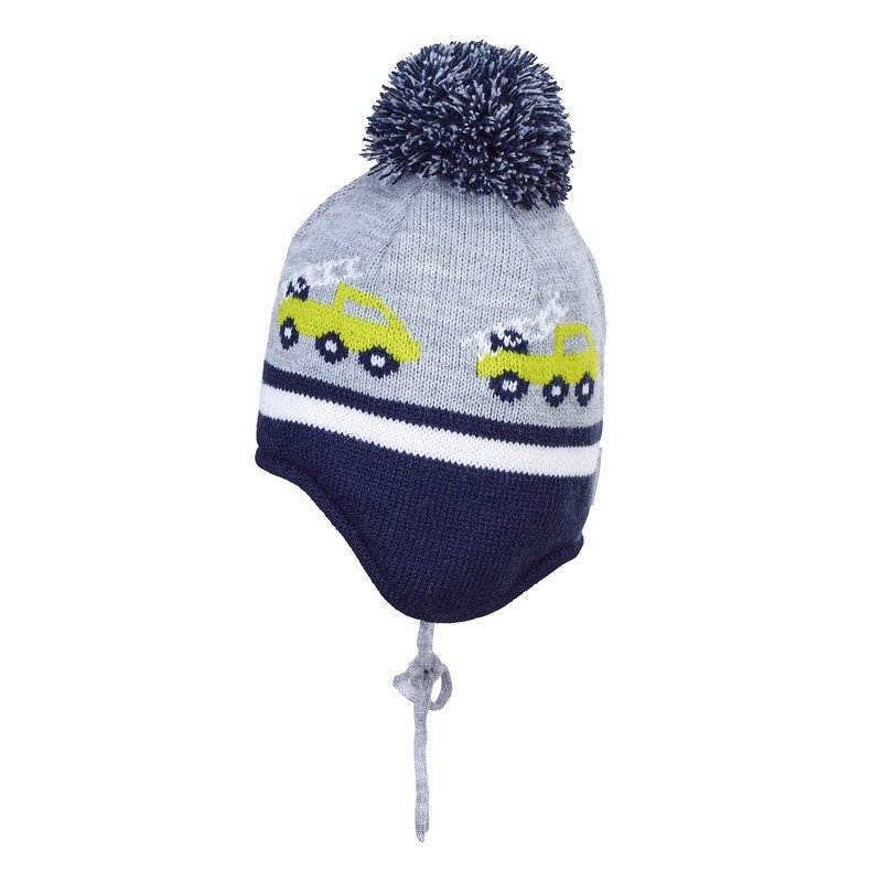 Sterntaler Boys Knitted Hat for Babies and Toddlers, silver mel.