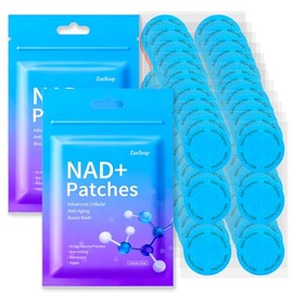 Parches NAD+ para mujeres y hombres con nicotinamida, vegano, parches de bienestar extra fuertes, resistentes al agua, soporte de fórmula de larga dur