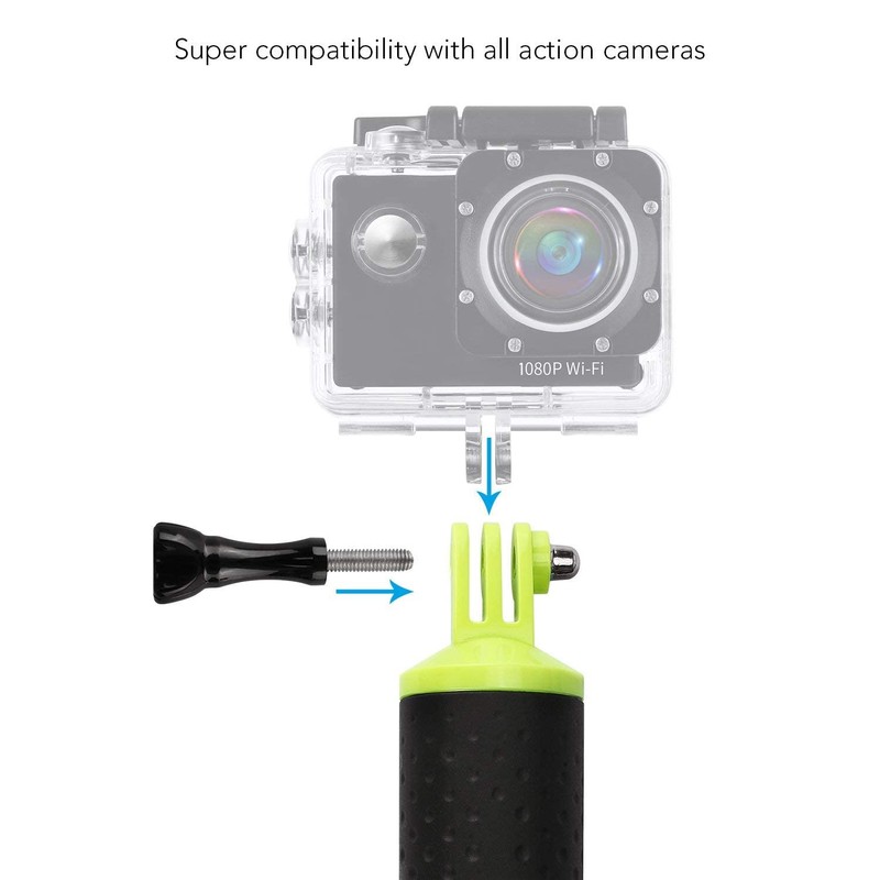 WOLFANG Floating Buoy Grip, Waterproof Handle, Monopod, Hand Grip, Floating