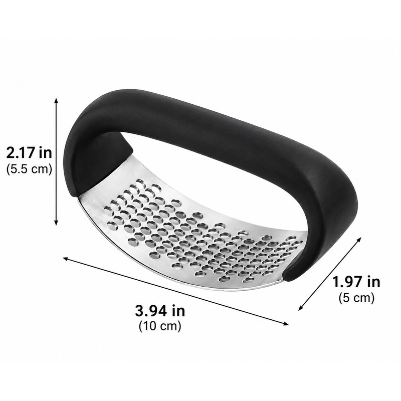 Stainless Steel Garlic Press Rocker – Manual Garlic & Ginger