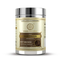 Khadi Natural Herbal Nut Brown Henna- Natural Hazel |  Stimulates hair,-150 G