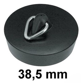 Westerwald-Shop Sink Drain Plug Black 38.5 mm