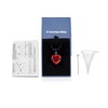 constantlife Crystal Heart Shape Cremation Jewelry Memorial Urn Necklace for