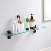 KES Glass Shelf Brackets Solid Metal Adjustable Floating Brackets 2