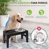 LUKITO 3pcs Comedero Elevado para Perro con 2 Cuencos De