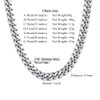 Richsteel Men's Curb Chain 6/10/14 mm Wide 36 cm -