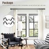 4Pcs Bracket Hang Curtain Rod Holders Single Hook Right Into