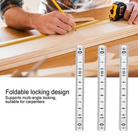 3 uds regla plegable DIY regla de múltiples ángulos medición lineal para colocación de azulejos de carpintería medición dimensional