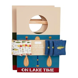 Mud Pie Lake Bag Toss Game; Board 10" X 6 1/2" | Bag 2" X 2"