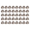 40pcs M10x1.25mm Hxagonal Flange Nuts Stainless Steel Rust Resistant Fine