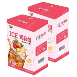 Zino Ice Peach 100T / 지노 아이스 복숭아 100T X 2개 아이스티 홍차 일회용 (12264590)