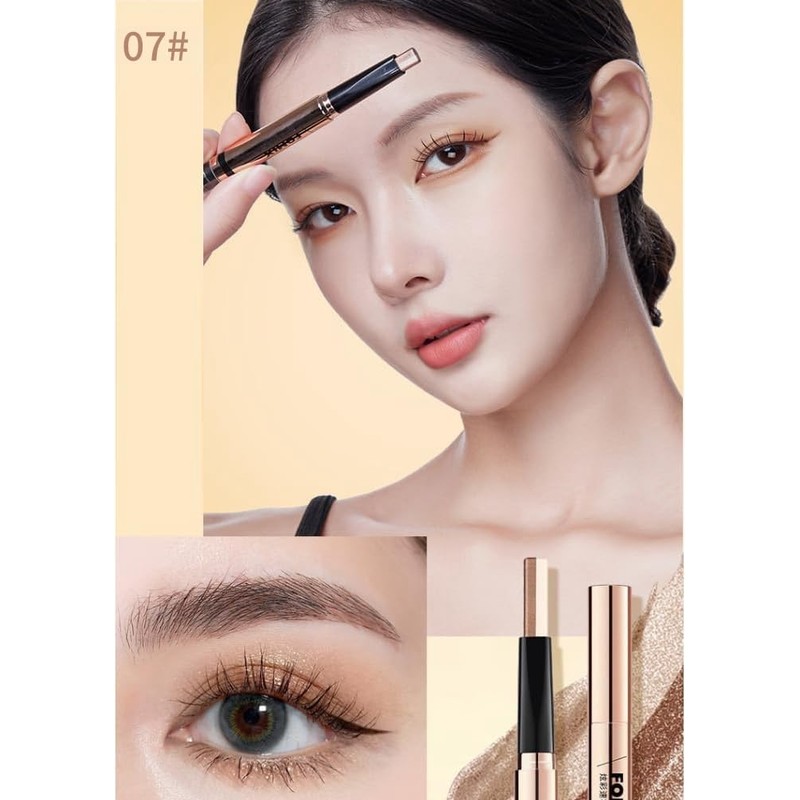 UNYOKE Colorful Quick Makeup Double Color Eyeshadow Pen Earth Color