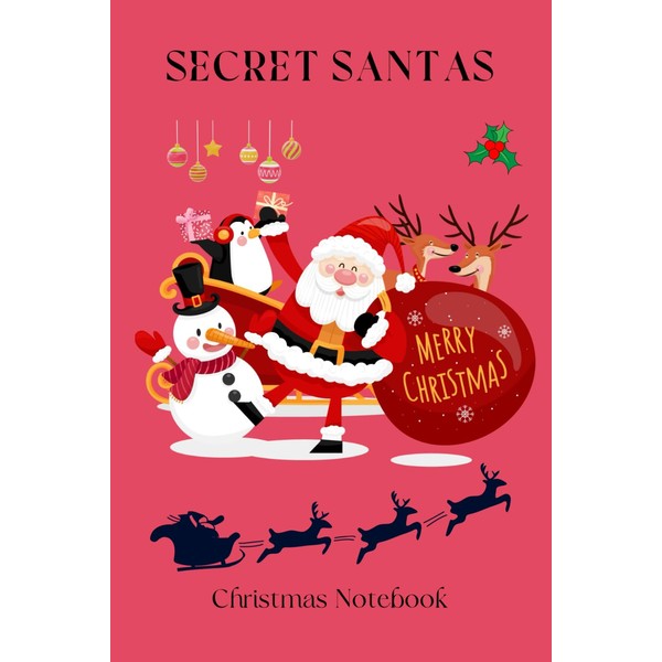 Secret Santa Christmas Notebook: Christmas stocking filler