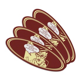 Found Blood in Your Alcohol Stream Funny Humor Double-Sided Oval Nail File Emery Board Set 4 Pack