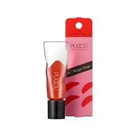 PUCCÚ Color Lip Serum 006 Mango Tango / Puku Lip Gloss Lipstick Moisturizing Essence Lip Serum Popular Made in Japan