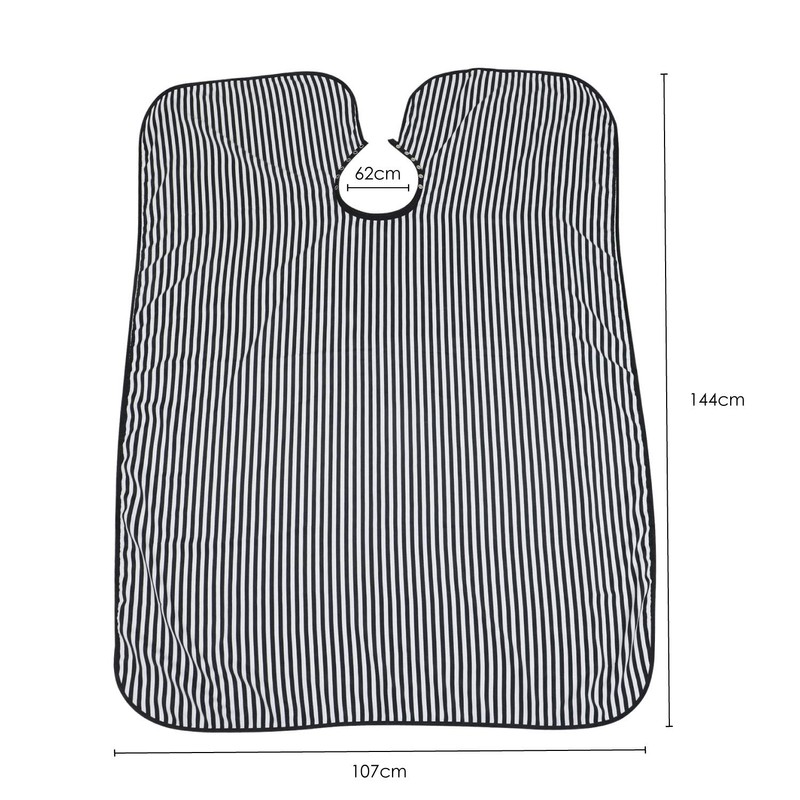 TRIXES Full Length Black White Monochrome Hairdressers Gown - Adjustable