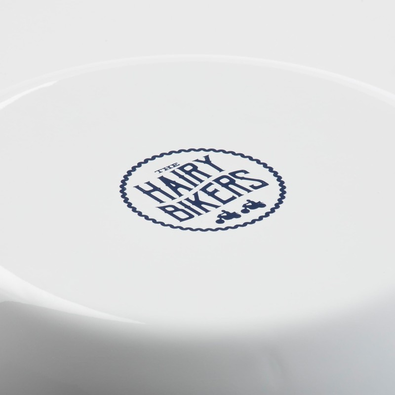 Hairy Bikers Enamelled Cookware, Medium Pie Dish, Steel, PFOA Free,