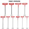 Honoson 10 Pieces T-handle Hex Key Set 9 Inch Long