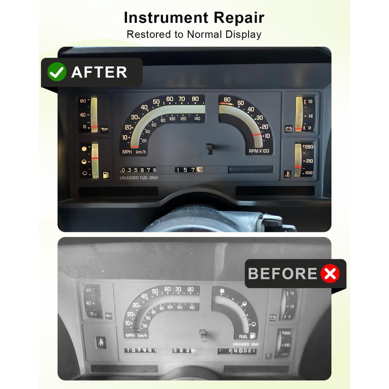 QAGGUM Instrument Cluster Printed Circuit Fit for Chevy Blazer C10
